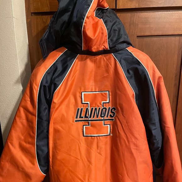 Discounted Shipping Men's Illini Winter Jacket for the Illini Fan in Your Life - Picture 2 of 4